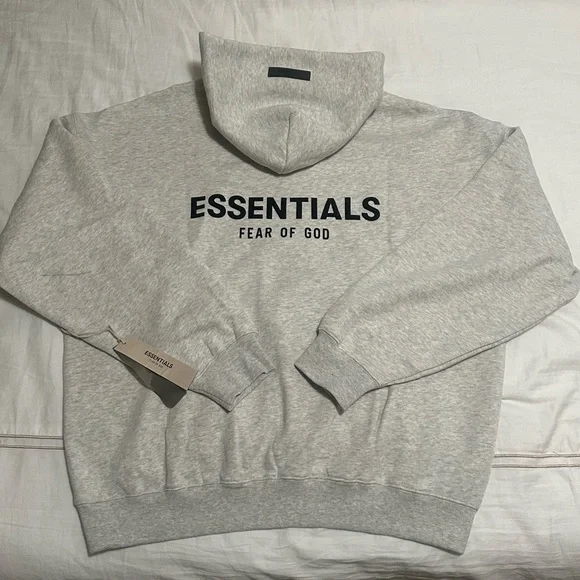 Fear of God Essentials Hoodies Pullover Light Oatmeal - Picture 13 of 16